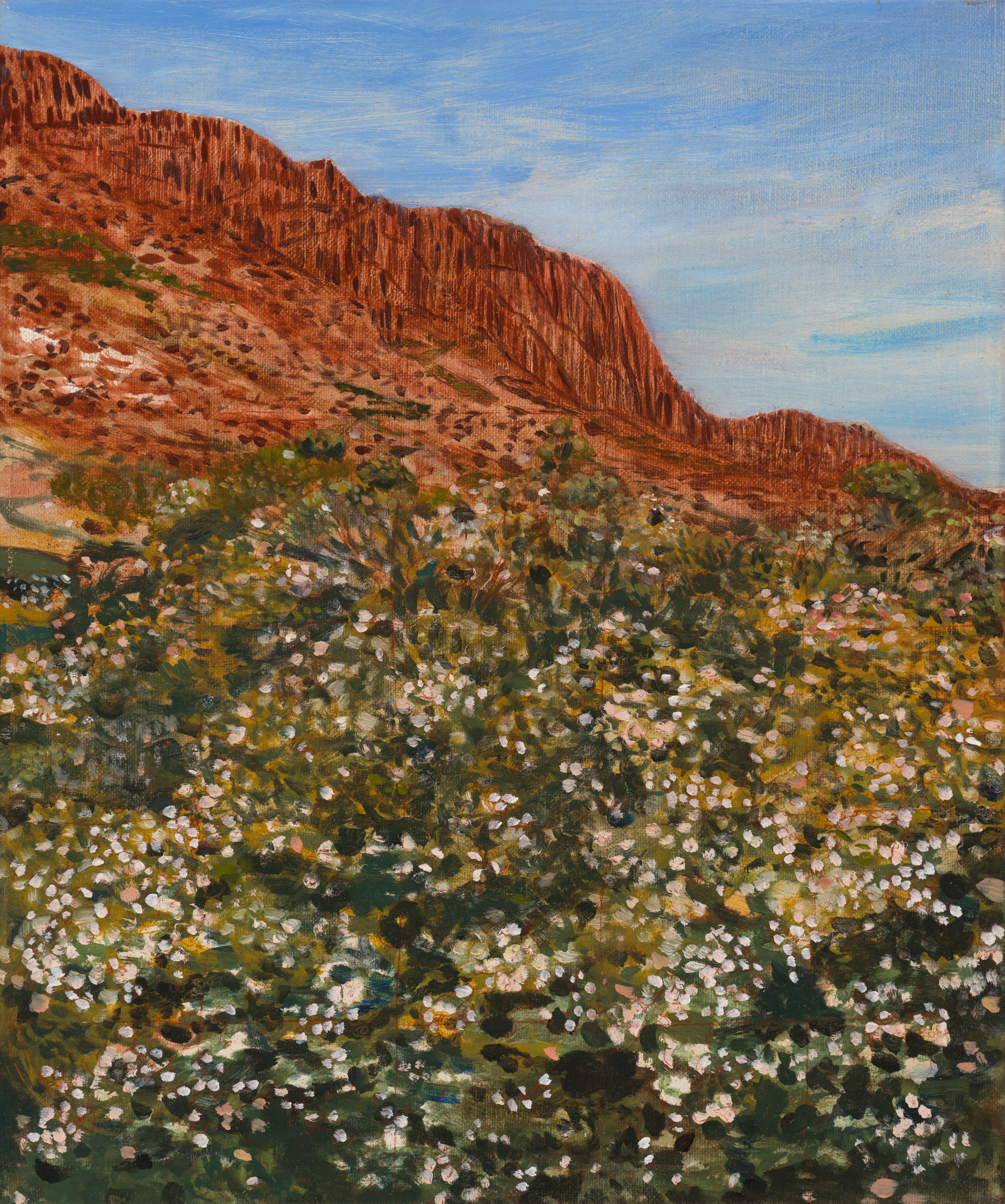 A Sea of Wildflowers, 2021. Oil on linen, 30 x 26cm. by Betra | Lethbridge 20000 2022 Finalists | Lethbridge Gallery