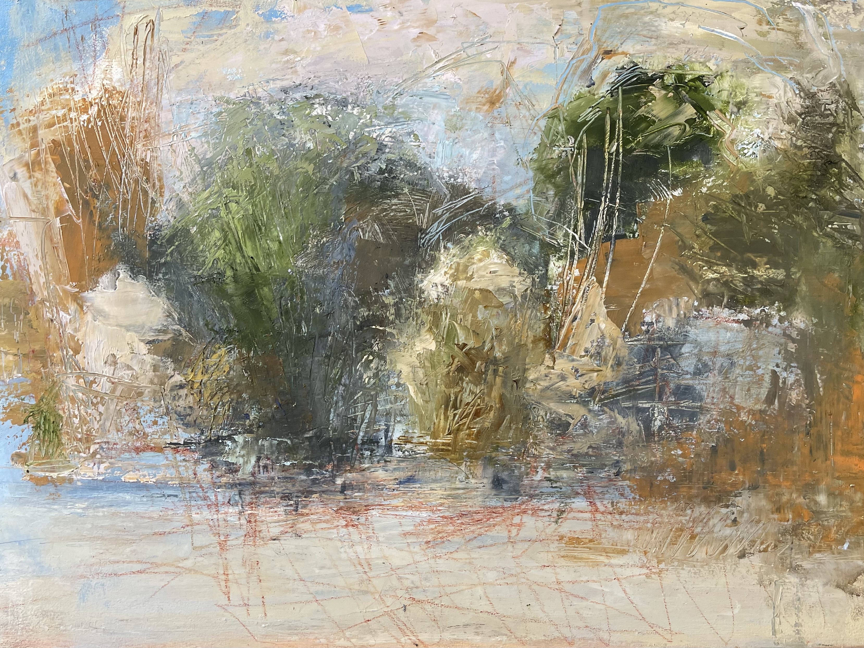 Bush Garden After Rain by Jennifer Pullman | Lethbridge 20000 2022 Finalists | Lethbridge Gallery
