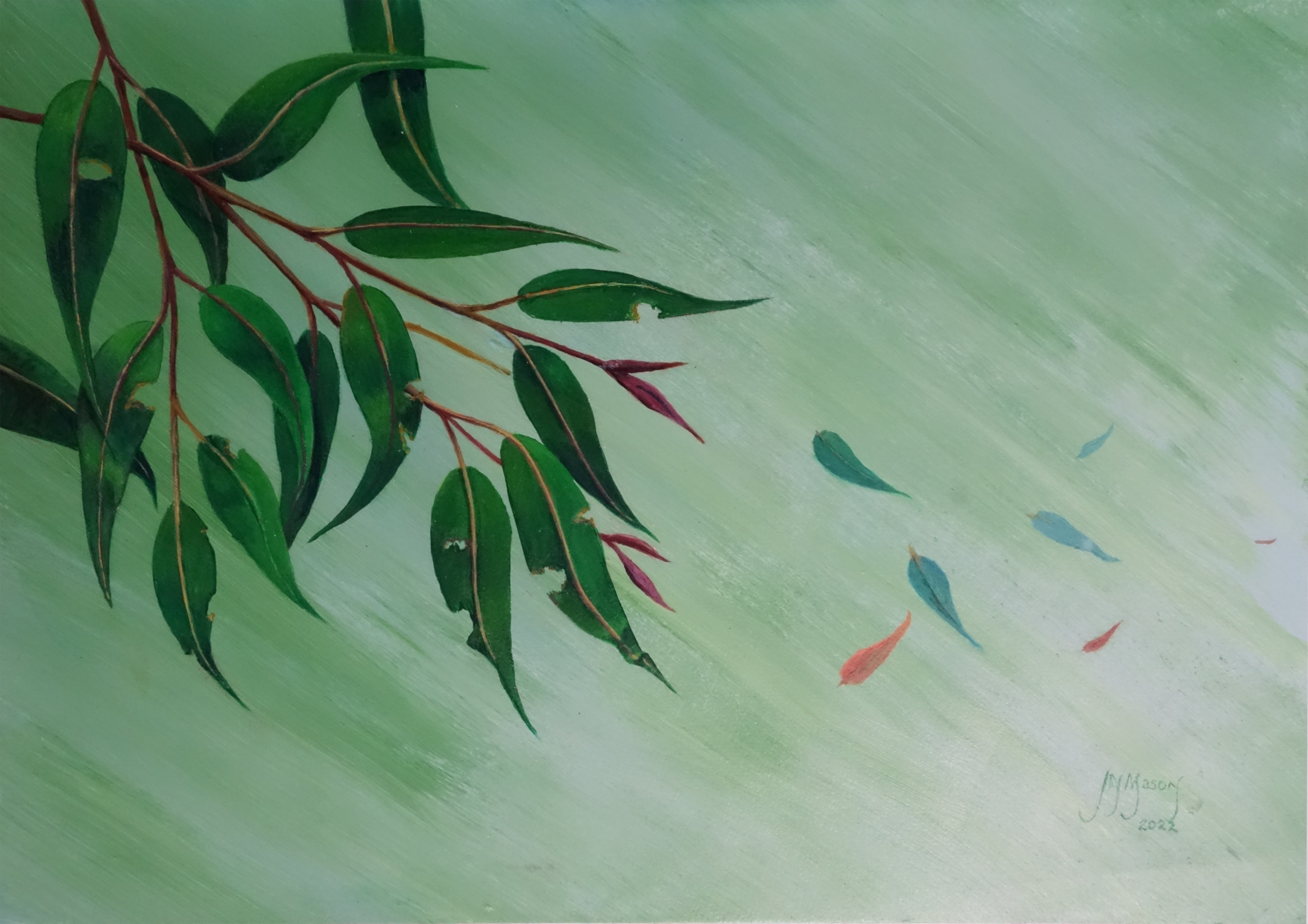 Gum Leaves by John N Mason | Lethbridge 20000 2022 Finalists | Lethbridge Gallery