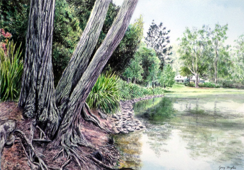Along the Pond by Greg Hughes | Lethbridge 20000 2022 Finalists | Lethbridge Gallery