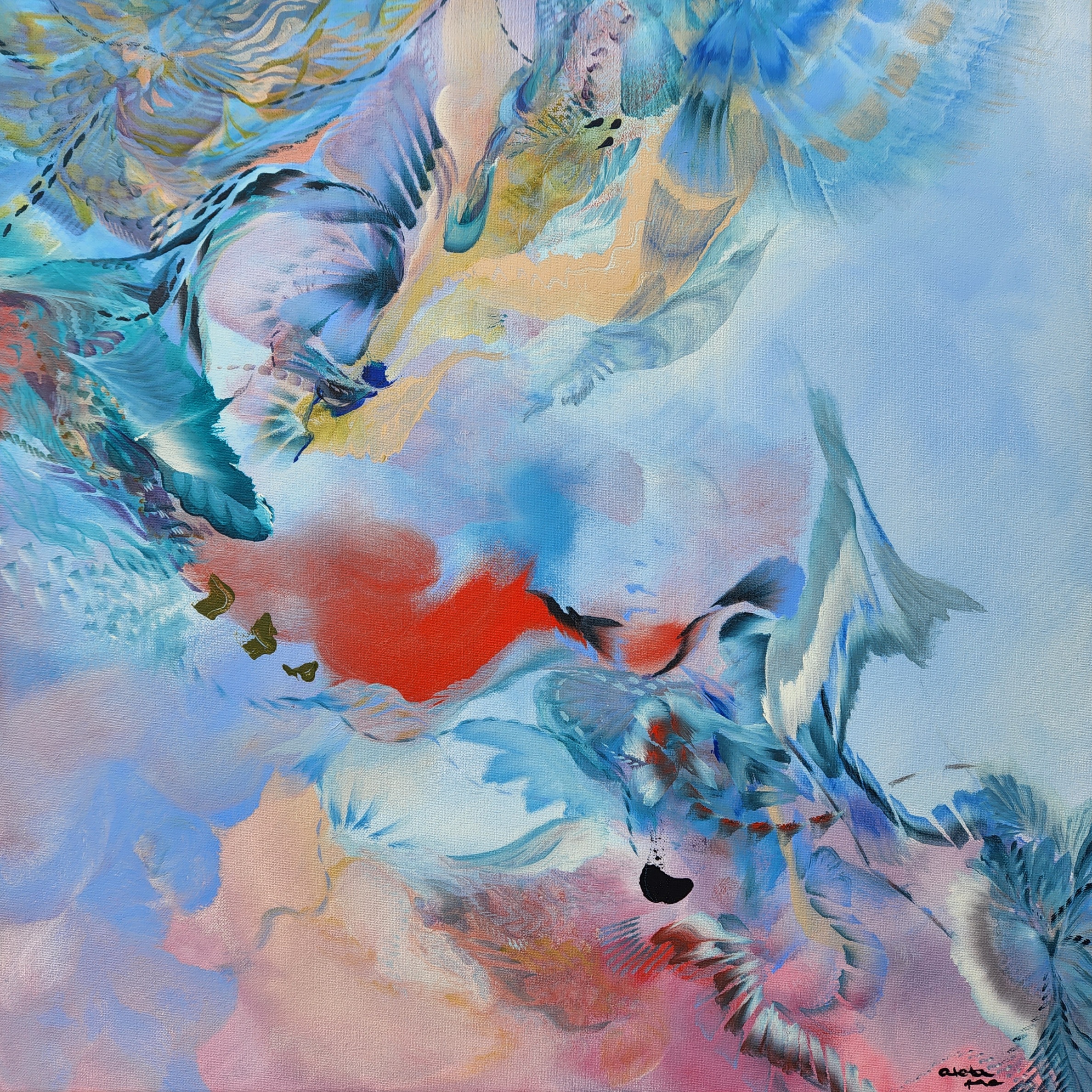 Pegasus & Phoenix/Benu Rising: Transformation, Creation and Rebirth. by Aleta Fae | Lethbridge 20000 2022 Finalists | Lethbridge Gallery