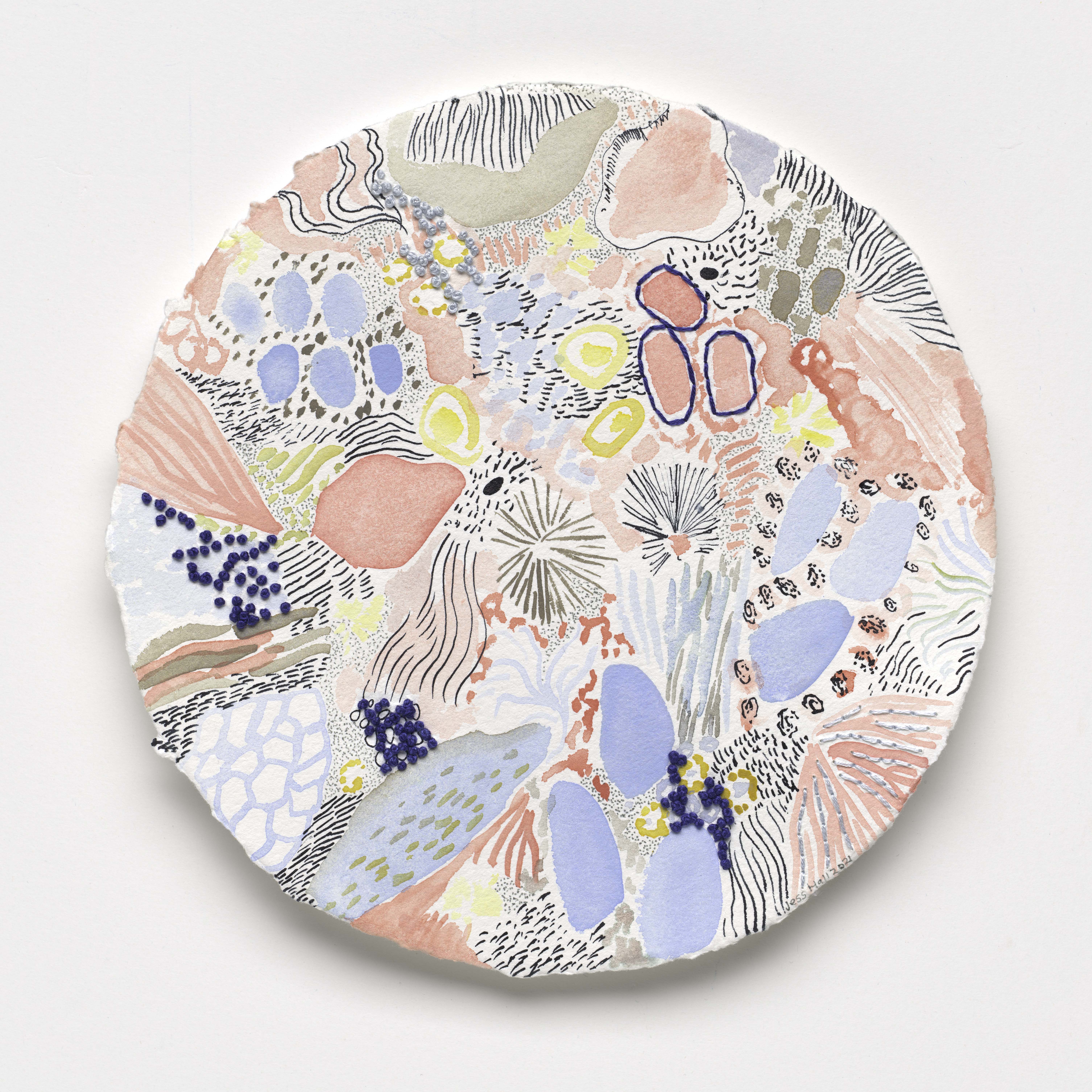 Fungi Pattern Landscape  by Jess Hall | Lethbridge 20000 2022 Finalists | Lethbridge Gallery