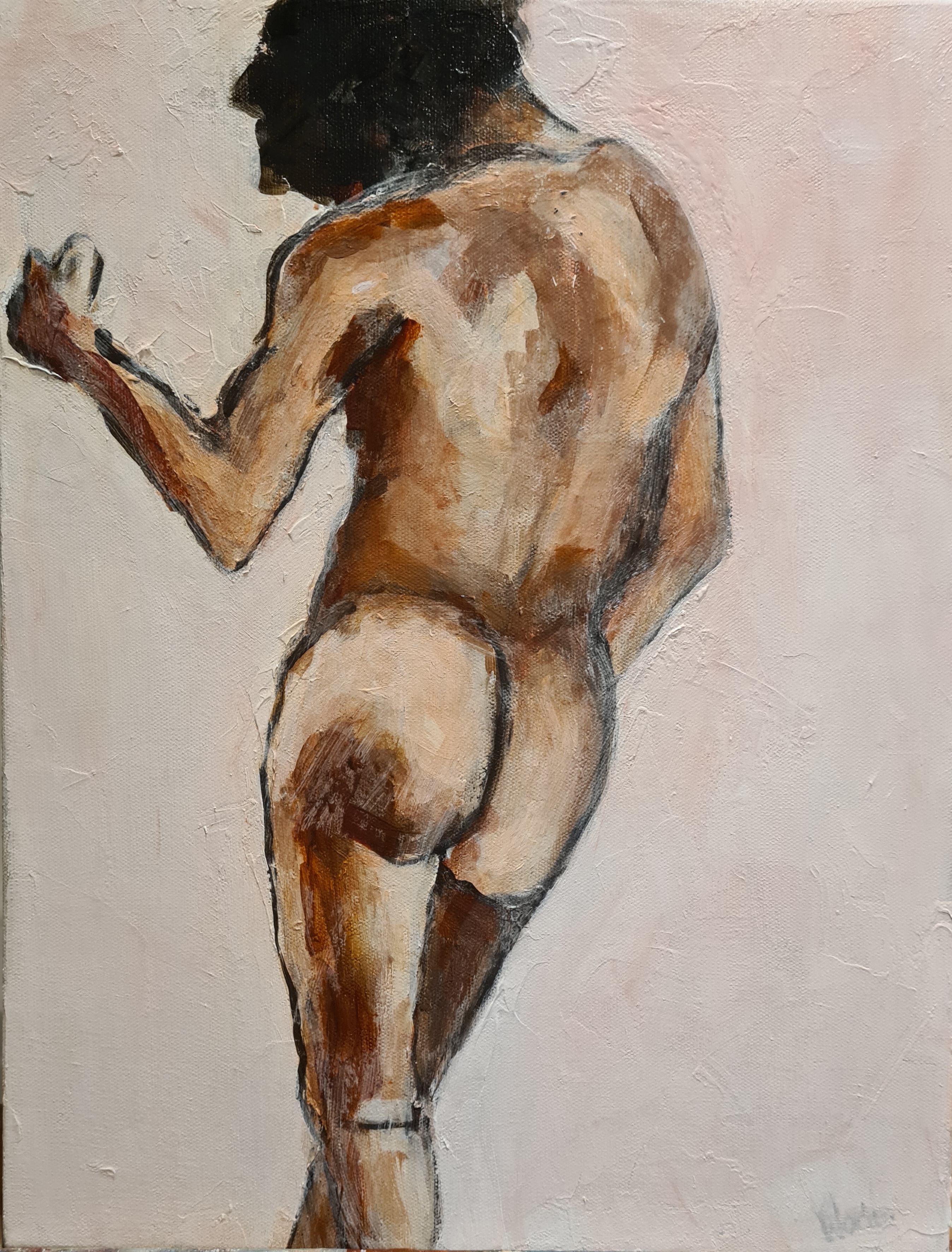 Nude study of Andrea by Wendy Wade | Lethbridge 20000 2022 Finalists | Lethbridge Gallery