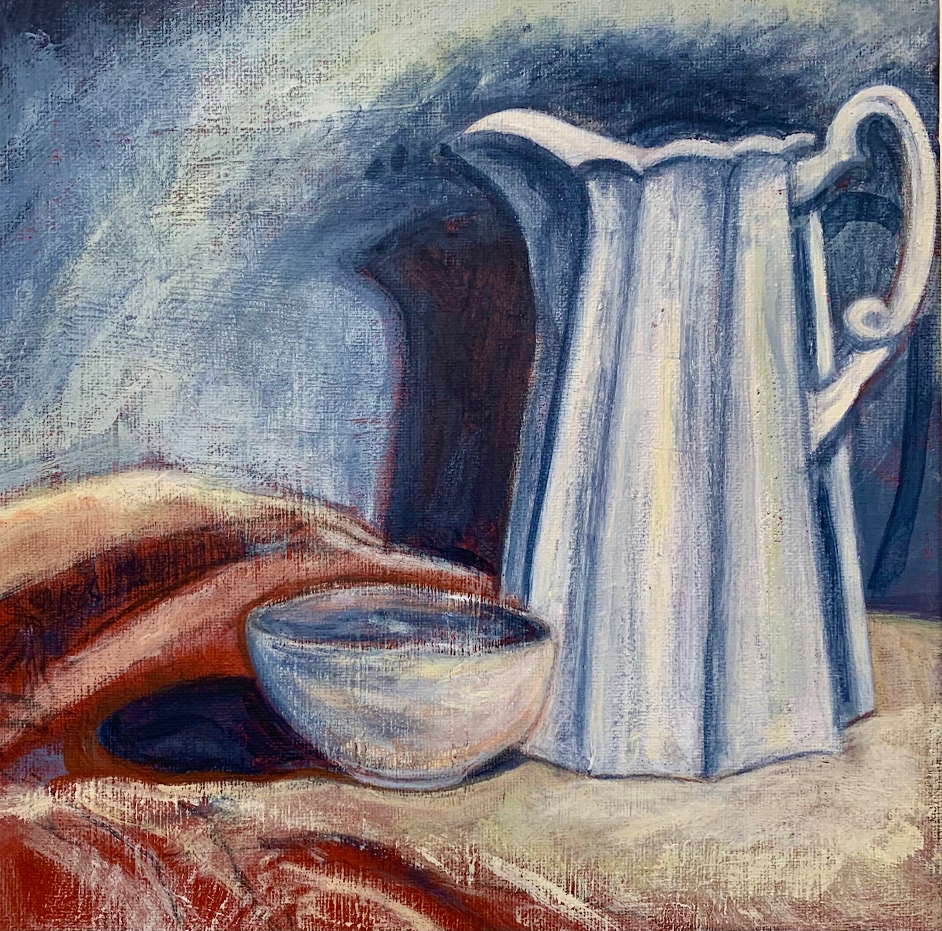 Still Life with White Jug by Mary Norton-Smith | Lethbridge 20000 2022 Finalists | Lethbridge Gallery