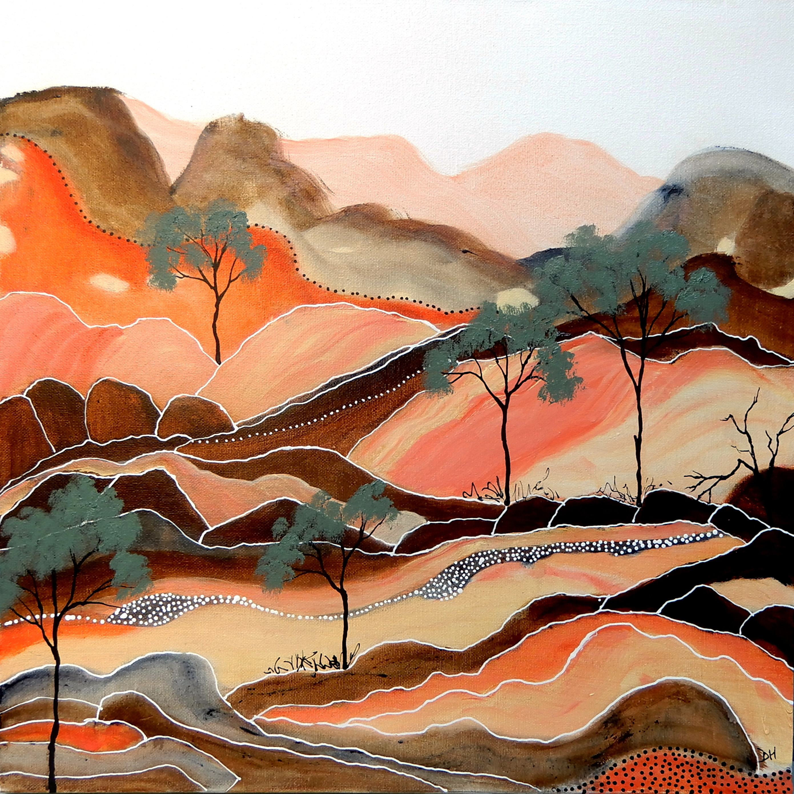 Central Desert Rhyme by Doodie Herman | Lethbridge 20000 2022 Finalists | Lethbridge Gallery