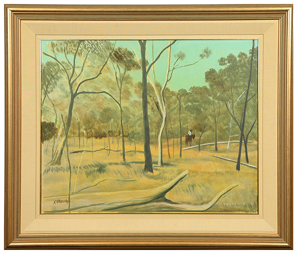 Stockman in the Bush by Ray Crooke | Lethbridge Gallery