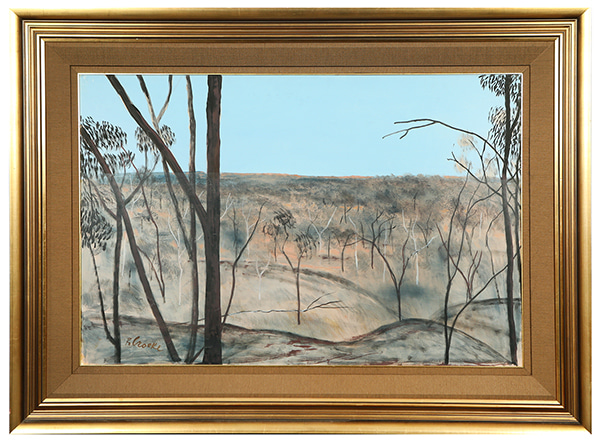 Gum Trees Near Fink River by Ray Crooke | Lethbridge Gallery