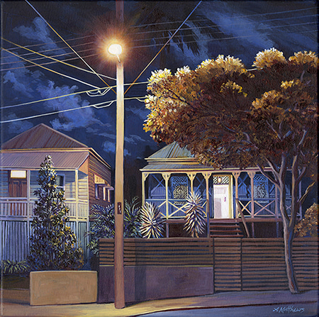 Lights on, Arthur Terrace by Alexandra Matthews | Lethbridge Gallery
