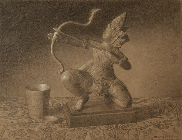 Lakshya (drawing) by Andrew Bonneau | Lethbridge Gallery