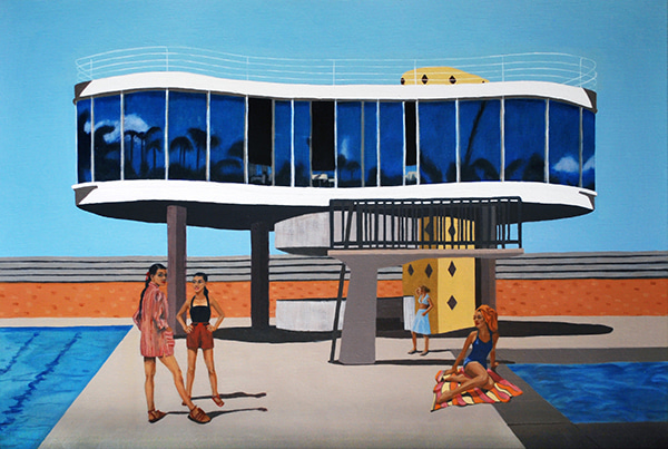 Centenary Pool - Curves by Linda Zucco | Lethbridge Gallery