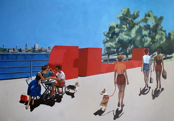 New Farm Park - La Passeggiata by Linda Zucco | Lethbridge Gallery