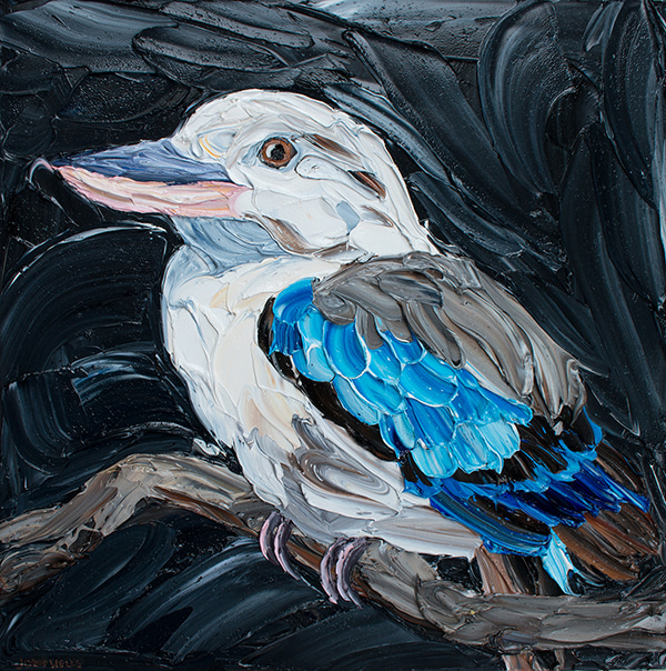 Blue Winged Kookaburra by Jodie Wells | Lethbridge Gallery