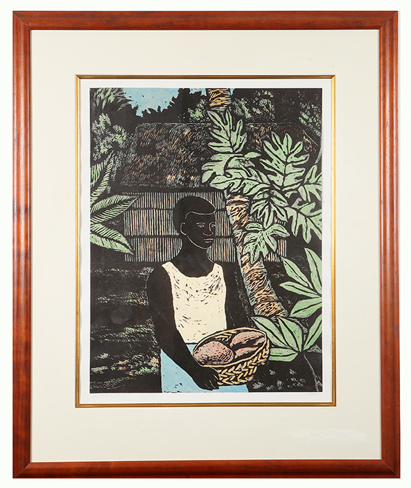Boy With Fruit  by Ray Crooke | Lethbridge Gallery