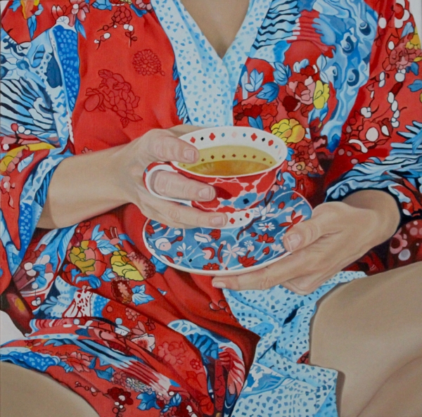 Red and Teal by Margaret Ingles | Lethbridge Gallery