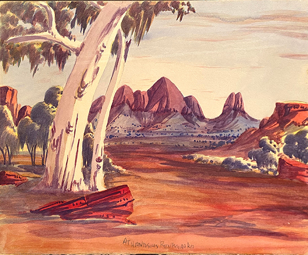 14. Athanasius Renkaraka by Hermannsburg Artists | Lethbridge Gallery