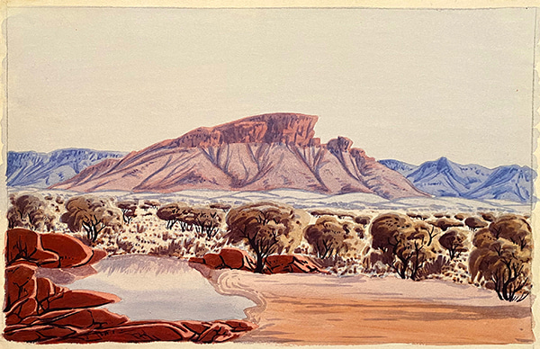 24 Attributed to Oscar Namatjira by Hermannsburg Artists | Lethbridge Gallery