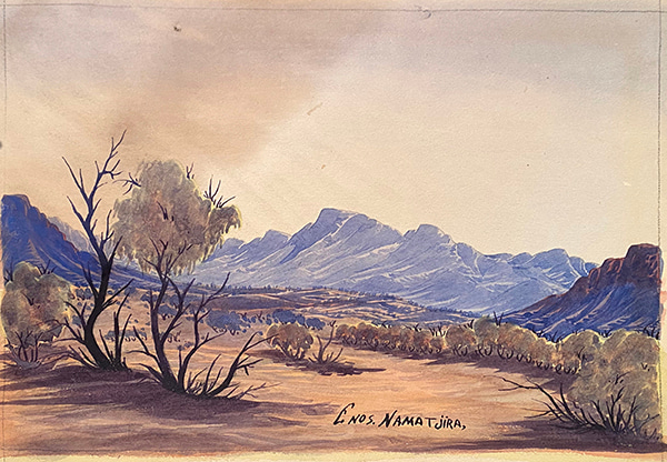 43. Enos Namatjira by Hermannsburg Artists | Lethbridge Gallery