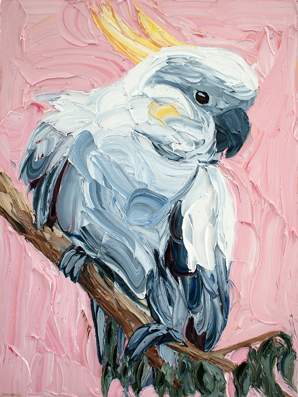 Sunrise Sulphur Crested Cockatoo by Jodie Wells | Lethbridge Gallery