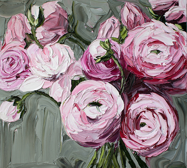 Bursting Ranunculus by Jodie Wells | Lethbridge Gallery