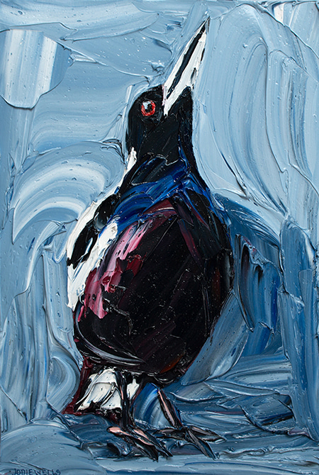 Singing Your Song Magpie by Jodie Wells | Lethbridge Gallery