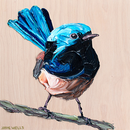 Perky Variegated Fairywren by Jodie Wells | Lethbridge Gallery