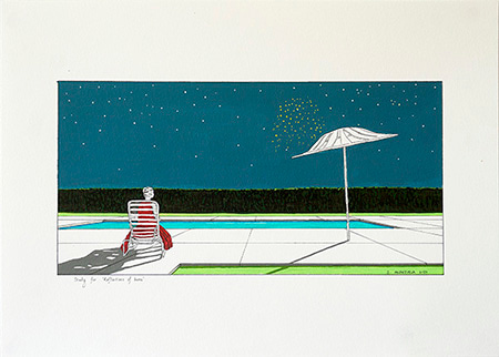 Study for “Reflections of home” by J Valenzuela Didi | Lethbridge Gallery