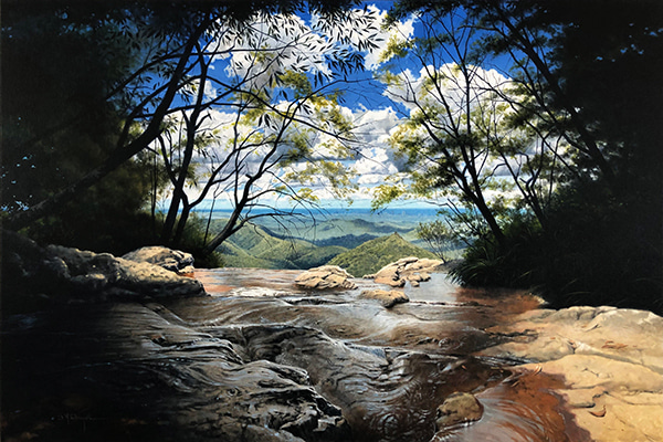 Goomoolahra escarpment - Springbrook National Park II by Scott McDougall | Lethbridge Gallery