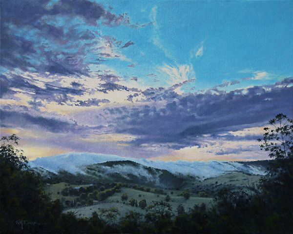 Afternoon mist, Mt Nullum by Scott McDougall | Lethbridge Gallery