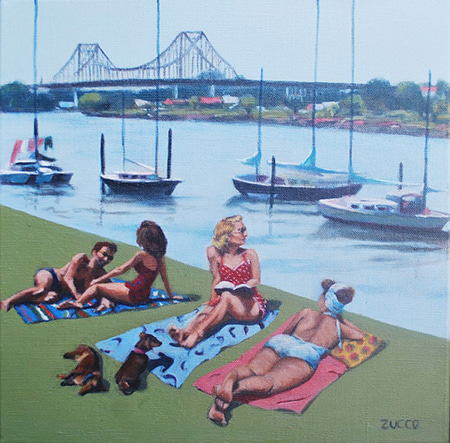 Meanjin - Bathing by the River by Linda Zucco | Lethbridge Gallery