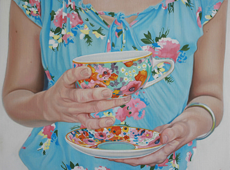 Pretty Flowery Tea by Margaret Ingles | Lethbridge Gallery