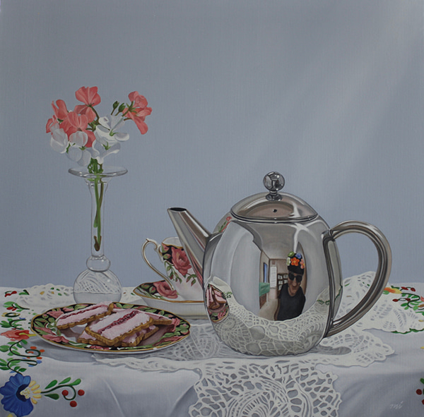 The Man in the Tea Cosy by Margaret Ingles | Lethbridge Gallery