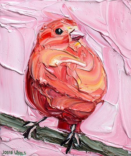Rosey canary by Jodie Wells | Lethbridge Gallery