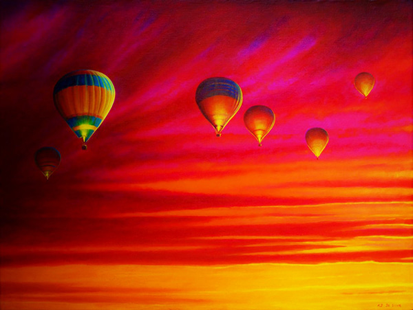 Drifting at Sunset by K D De Silva | Lethbridge Gallery