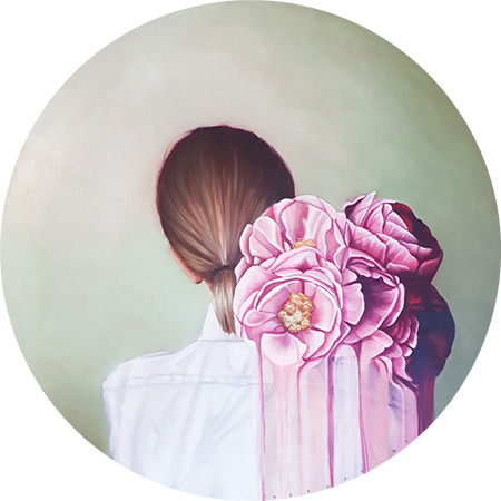 Study of a Florist in Peppermint by Tara Spicer | Lethbridge Gallery