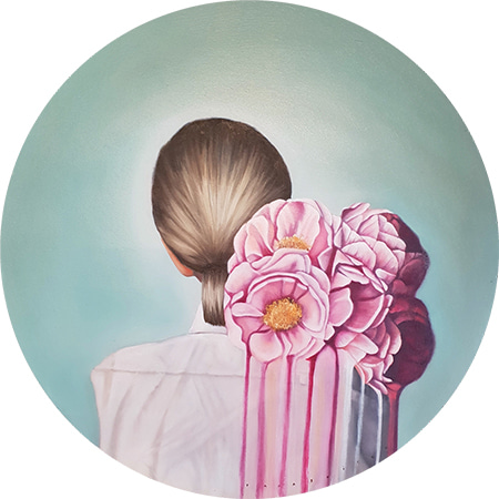 Study of a Florist in Blue Note by Tara Spicer | Lethbridge Gallery