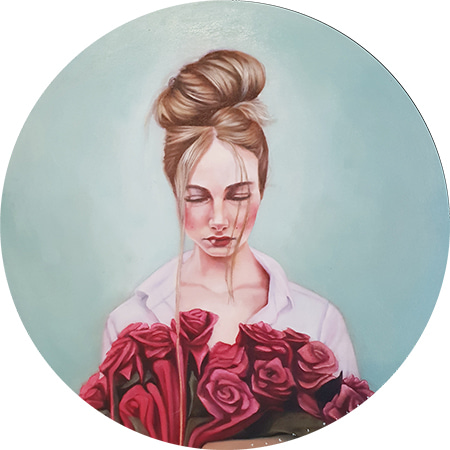 Study of a Florist #2 in Sky by Tara Spicer | Lethbridge Gallery