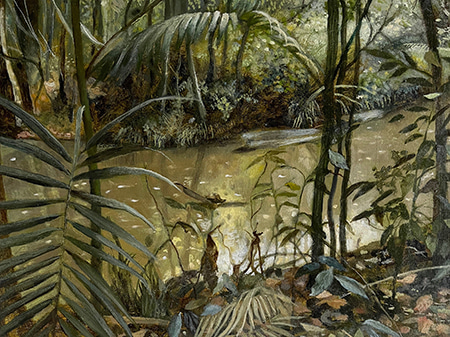 Through Leaves (Study) by Lindy  Sale | Lethbridge Gallery