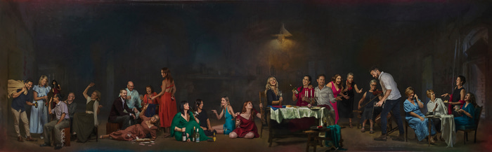 Artist's Dinner by Sangeeta Mahajan | Lethbridge Gallery