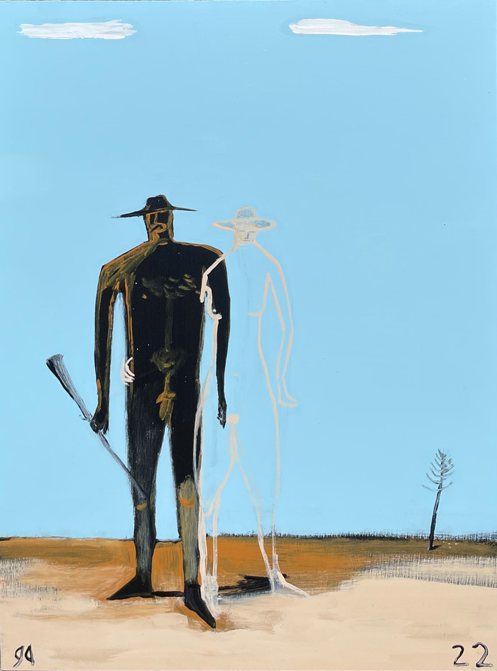 Couple in landscape, guided by Gary Abkin | Lethbridge Gallery