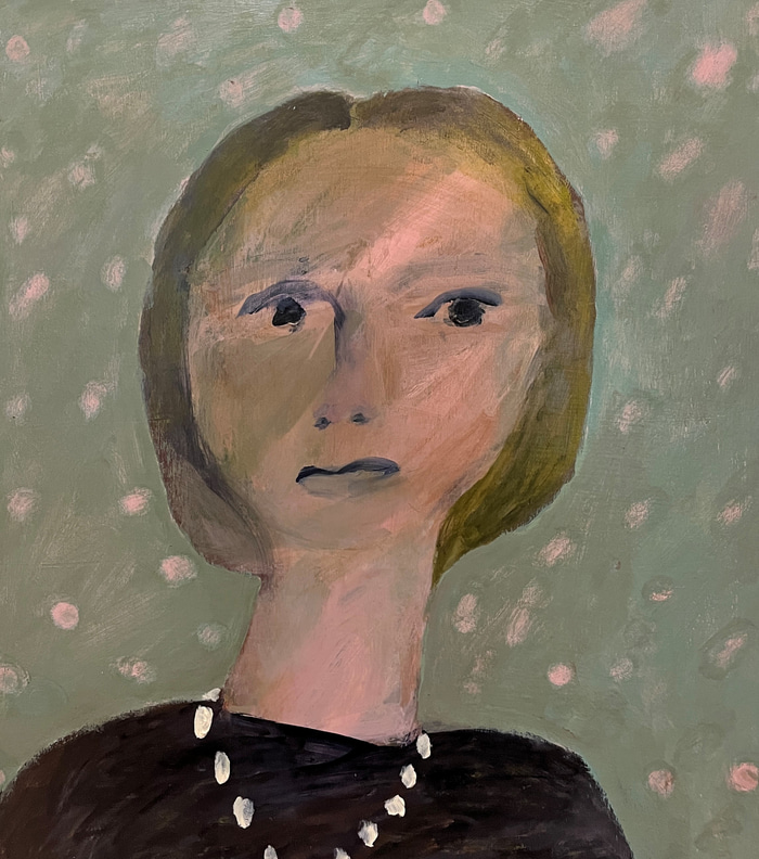 Faraway look and pearls by Peter Berner | Lethbridge Gallery