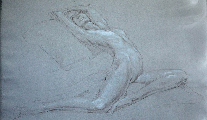 Life Drawing (Carmen) by Scott  Breton | Lethbridge Gallery