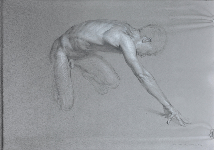 Life Drawing (Marcus) by Scott  Breton | Lethbridge Gallery
