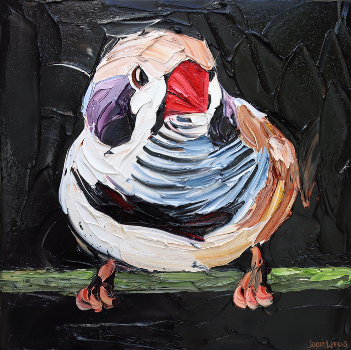 Almighty Zebra Finch by Jodie Wells | Lethbridge Gallery