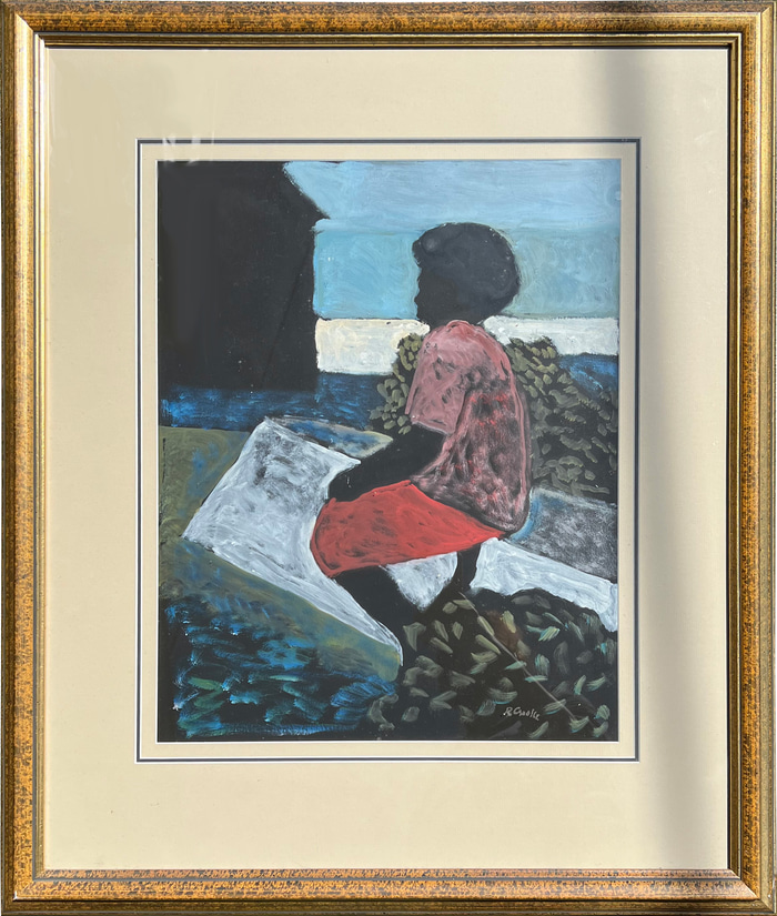 Village 1, Toberua Island by Ray Crooke | Lethbridge Gallery