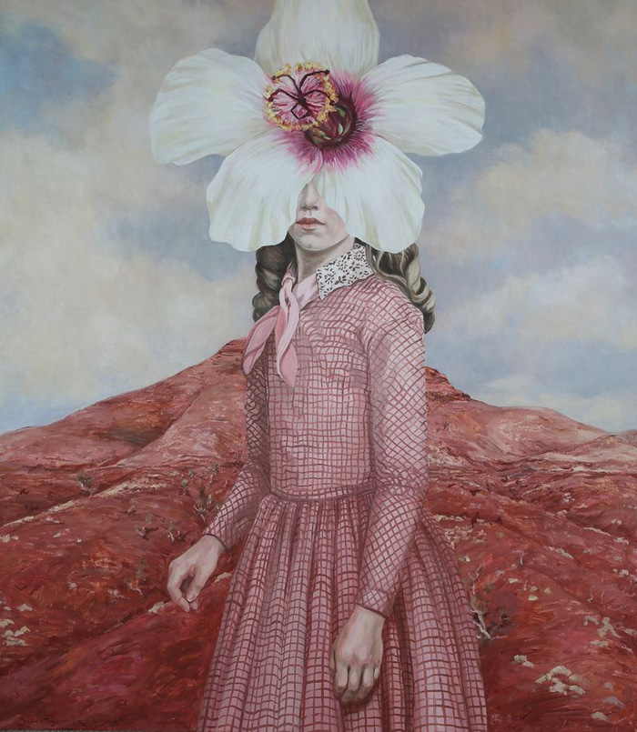 Wild Hibiscus Landscape by Lori Pensini | Lethbridge Gallery