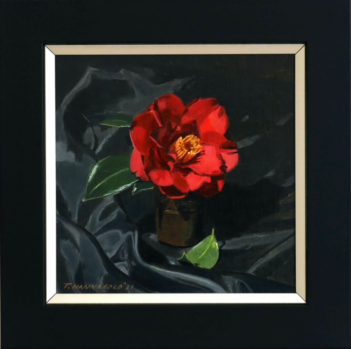 Red Camellia by Tsering  Hannaford | Lethbridge Gallery