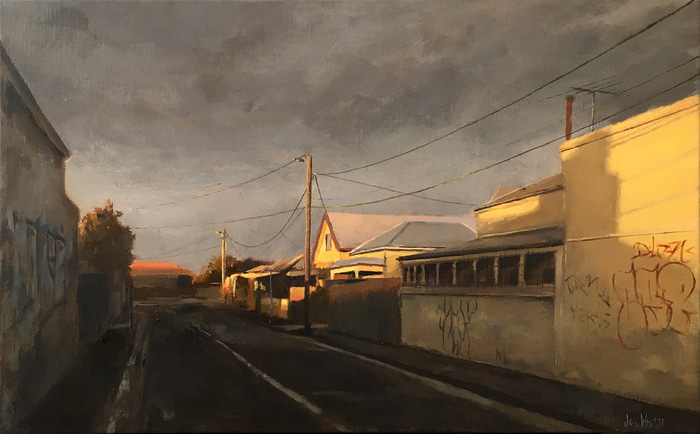 Across the Street by Joe Whyte | Lethbridge Gallery
