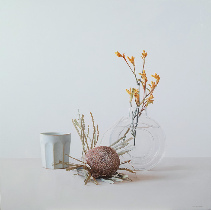 Kangaroo Paw Clear Glass by Lisa Christensen | Lethbridge Gallery
