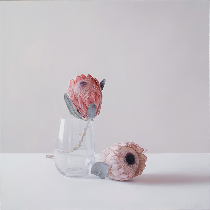 Proteas and Glass by Lisa Christensen | Lethbridge Gallery
