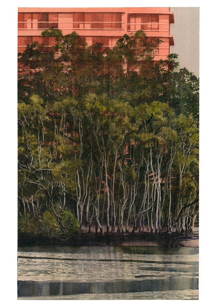 Brisbane River New Farm by Jane Grealy | Lethbridge Gallery